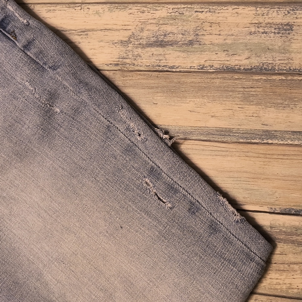 Gap Womens 1969 Best Girlfriend Distressed Jeans Straight Leg Sz 27 - Picture 6 of 7